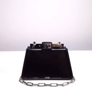 Replica Fendi Peekaboo Cut Patent Leather Bag